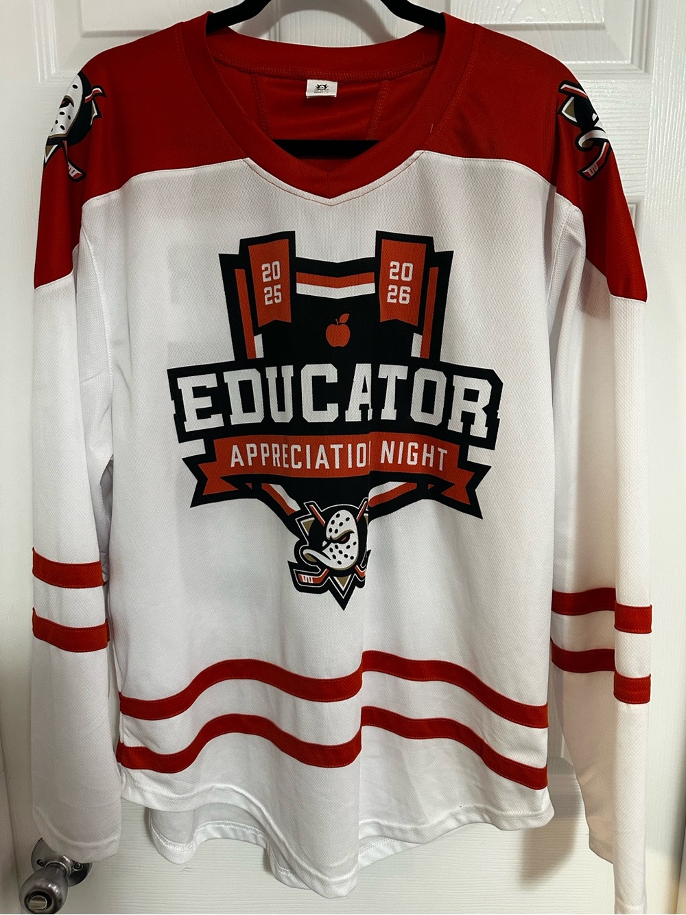 Anaheim Ducks Educator Appreciation Night Hockey Jersey 2025-2026 (NWOT)
